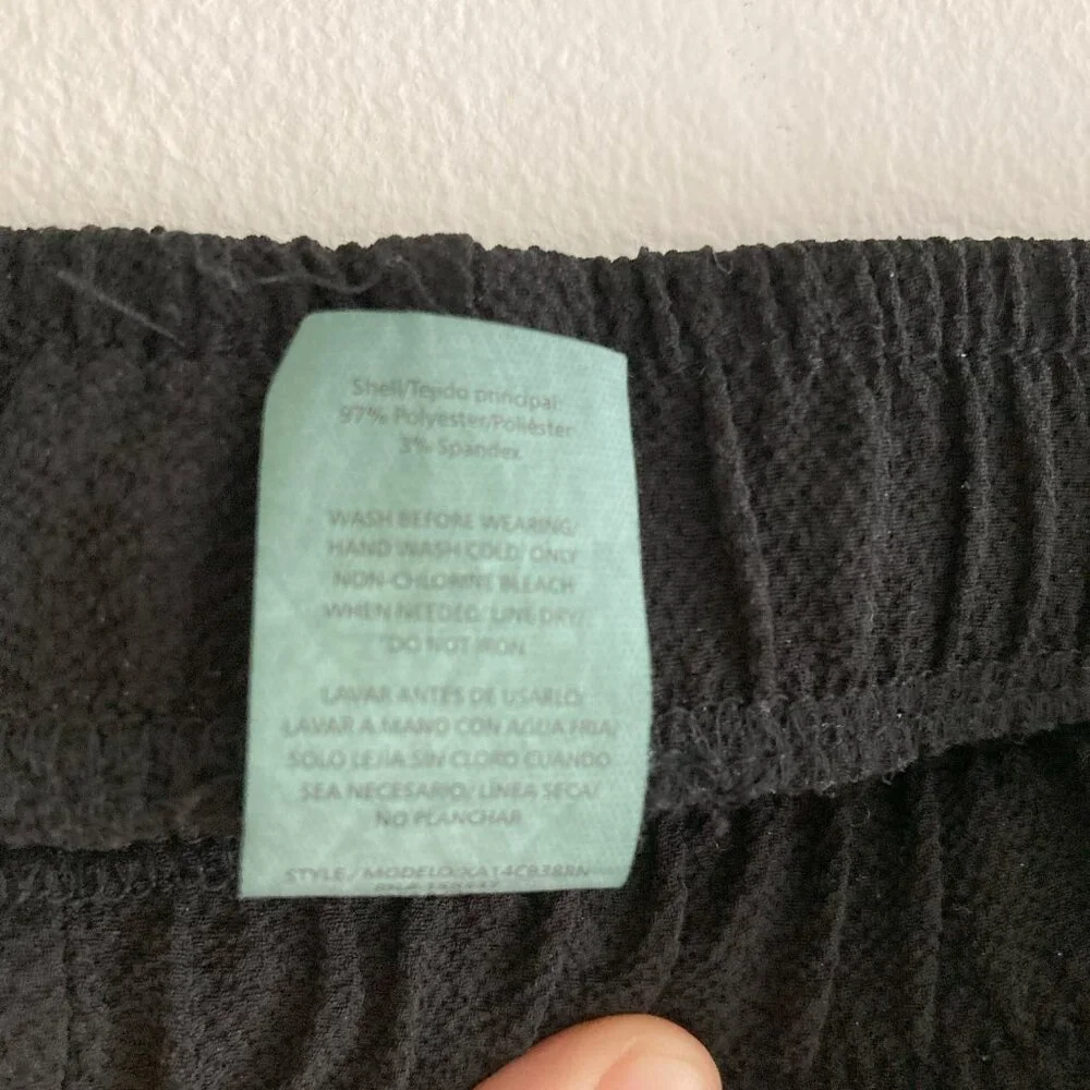 Freshwater Black Open Sided Pants Resort Beach Cover Up - Picture 3 of 6